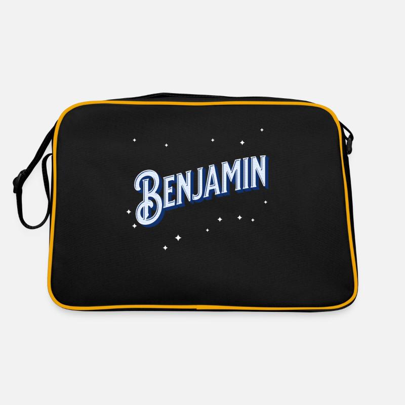 Benjamin Namen personalisiert Retro Tasche