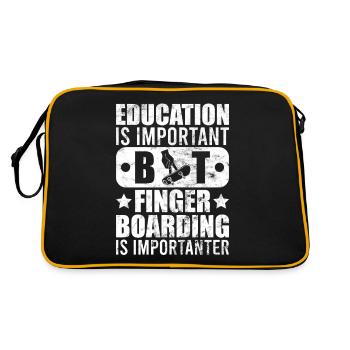 Fingerboard Finger Skateboarding Fingerboarding - Retro Bag - black/gold - Back