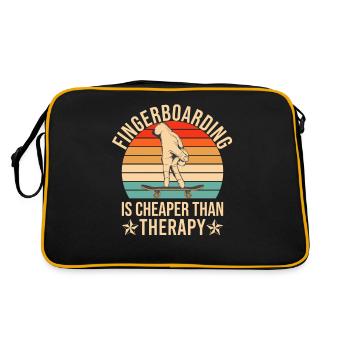 Finger Skateboarding Fingerboarding - Retro Bag - black/gold - Back