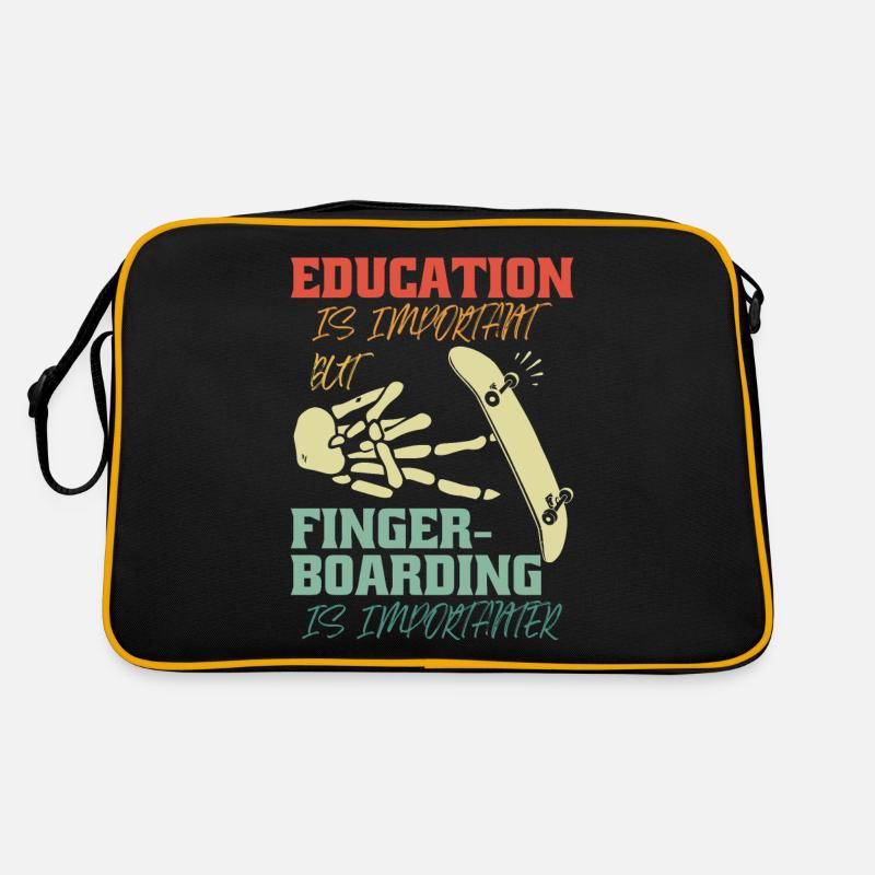 Fingerboard Finger Skateboarding Retro Bag
