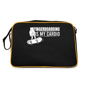 Fingerboard Finger Skateboarding Fingerboarding - Retro Bag - black/gold - Back