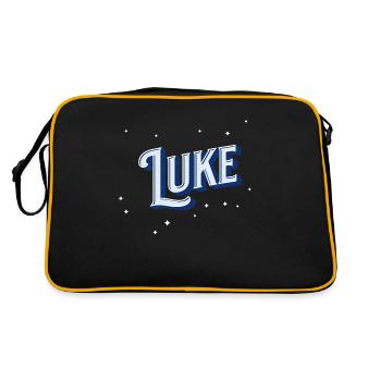 Nom luke personnalisé - Sac Retro - noir/or - Dos