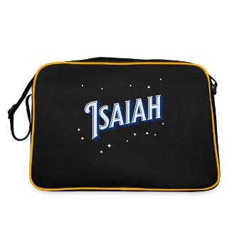 Noms d’Isaïe personnalisés - Sac Retro - noir/or - Dos