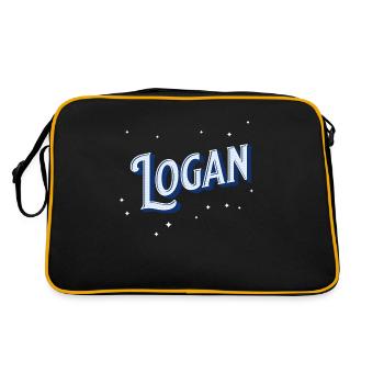 Noms Logan personnalisés - Sac Retro - noir/or - Dos