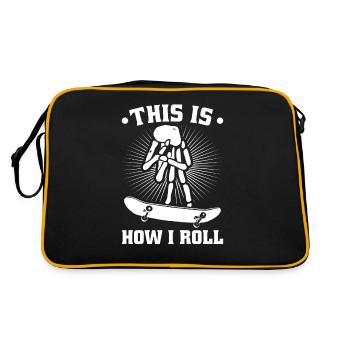 Fingerboard Finger Skateboarding Fingerboarding - Retro Bag - black/gold - Back