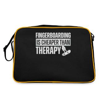 Fingerboard Finger Skateboarding Fingerboarding - Retro Bag - black/gold - Back