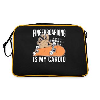Fingerboard Finger Skateboarding Fingerboarding - Retro Bag - black/gold - Back