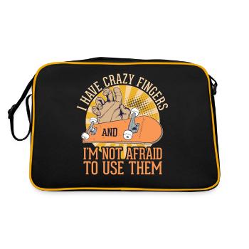 Fingerboard Finger Skateboarding Fingerboarding - Retro Bag - black/gold - Back