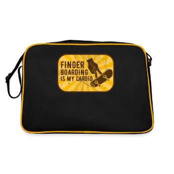Fingerboard Finger Skateboarding Fingerboarding - Retro Bag - black/gold - Back