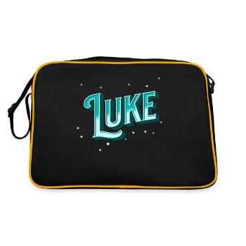 Nom luke personnalisé - Sac Retro - noir/or - Dos