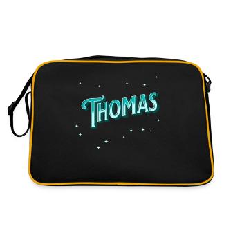 Thomas names personalized - Retro Bag - black/gold - Back