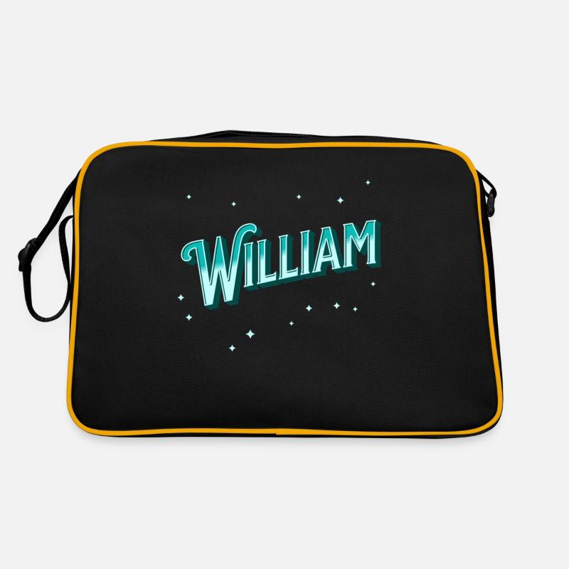 William name personalized Retro Bag