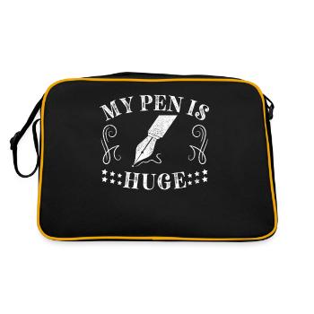 My pen is huge - Retro Bag - black/gold - Back