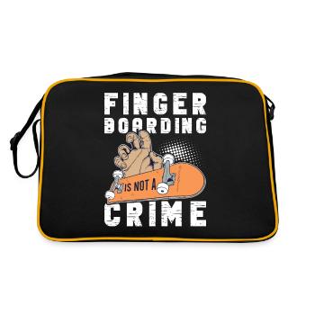 Fingerboard Finger Skateboarding Fingerboarding - Retro Bag - black/gold - Back