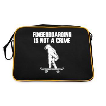 Fingerboard Finger Skateboarding Fingerboarding - Retro Bag - black/gold - Back