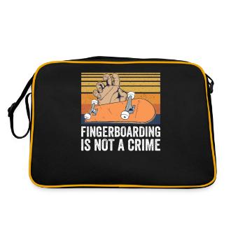 Fingerboard Finger Skateboarding Fingerboarding - Retro Bag - black/gold - Back
