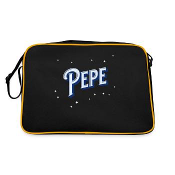 Pepe name personalized - Retro Bag - black/gold - Back