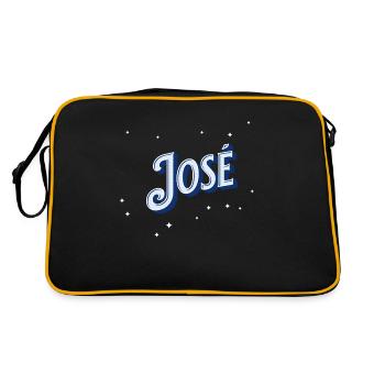 Jose name personalized - Retro Bag - black/gold - Back