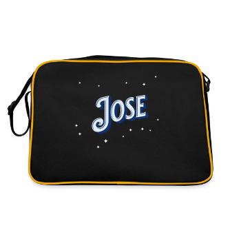 Jose name personalized - Retro Bag - black/gold - Back
