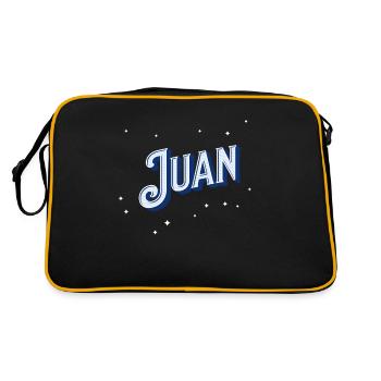 Juan names personalized - Retro Bag - black/gold - Back
