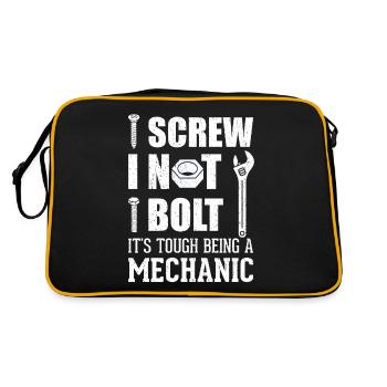 C’est difficile d’être mécanicien - Sac Retro - noir/or - Dos