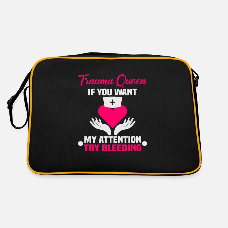 Pflegerin Trauma Queen Krankenschwester Retro Tasche
