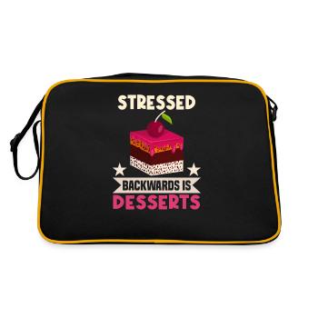 Cuisson de biscuits et de gâteaux Boulanger ou boulanger amateur - Sac Retro - noir/or - Dos