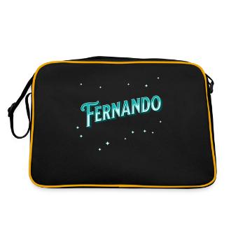 Fernando names personalized - Retro Bag - black/gold - Back