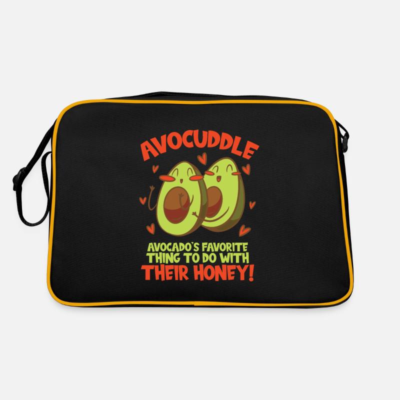 Avocado design for vegetarians and vegans Retro Bag