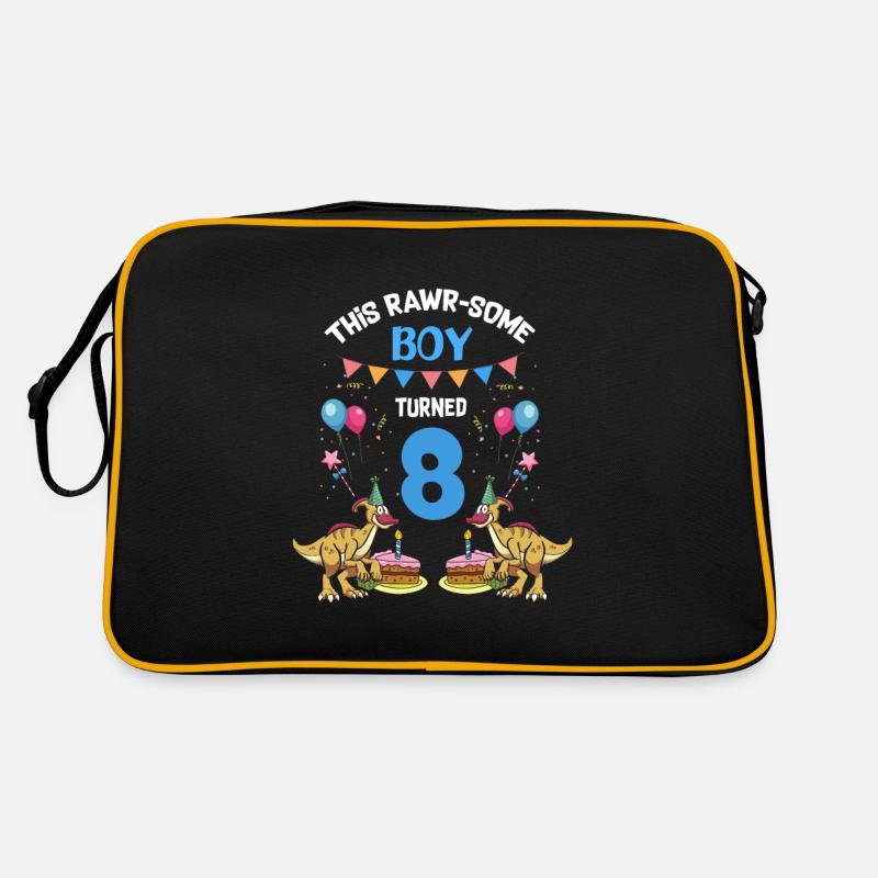 Parasaurolophus Buben Design Geburtstagsparty Retro Tasche