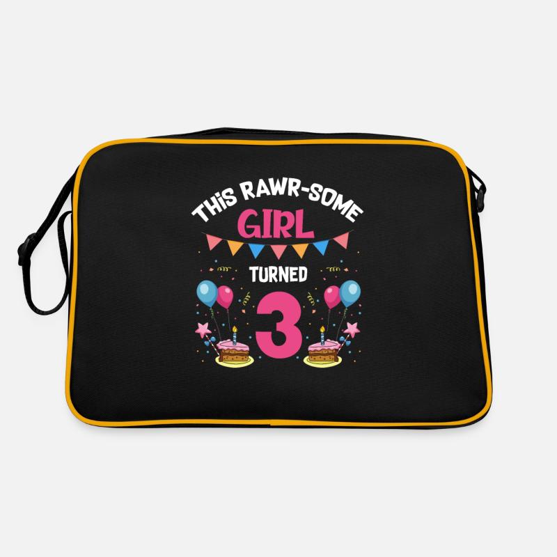 Parasaurolophus Kinder Design Geburtstag Retro Tasche