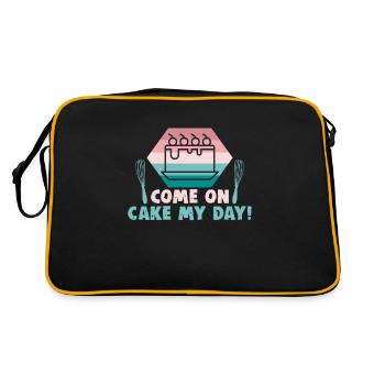 Baking cookies and cakes Baker or hobby baker - Retro Bag - black/gold - Back