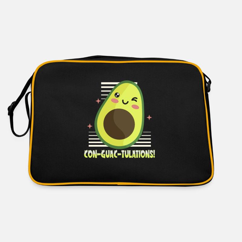 Conception d’avocat pour les végétariens et les végétaliens Sac Retro
