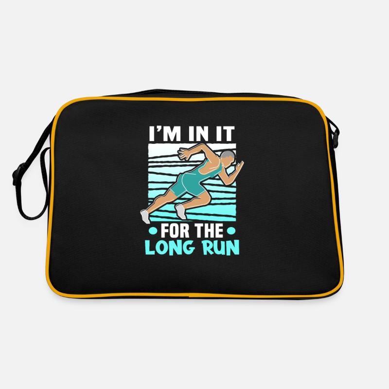 Running Marathon Runner Running Sac Retro