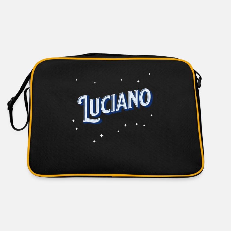 Luciano name personalized Retro Bag