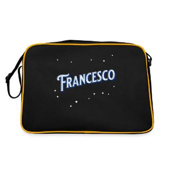 Francesco Nom Personnalisé - Sac Retro - noir/or - Dos