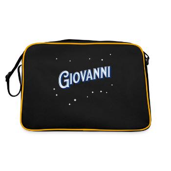 Giovanni name personalized - Retro Bag - black/gold - Back