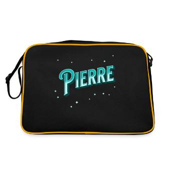 Pierre names personalized - Retro Bag - black/gold - Back