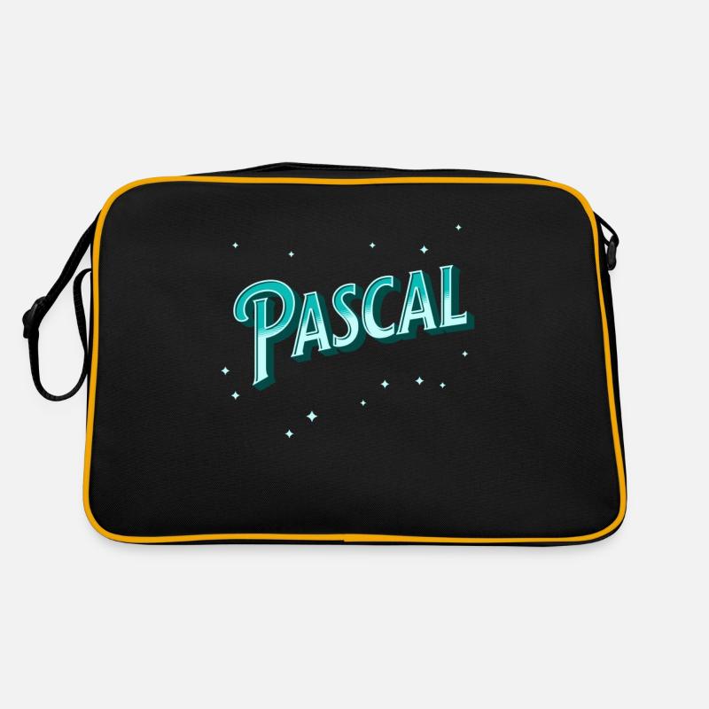 Pascal Namen personalisiert Retro Tasche