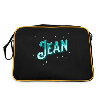 Jean names personalized - Retro Bag - black/gold - Back