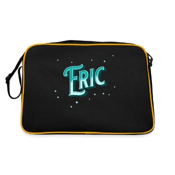 Eric nomme des noms personnalisés - Sac Retro - noir/or - Dos