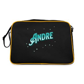 André nomme des noms personnalisés - Sac Retro - noir/or - Dos