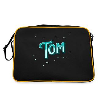 Tom nomme des noms personnalisés - Sac Retro - noir/or - Dos