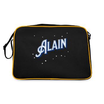 Alain names personalized - Retro Bag - black/gold - Back