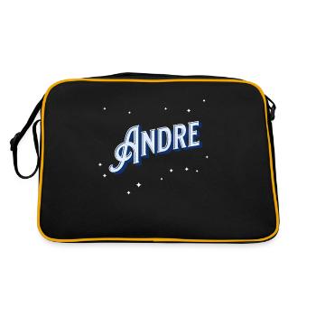 André nomme des noms personnalisés - Sac Retro - noir/or - Dos