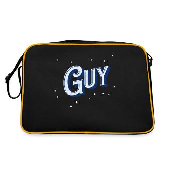 Guy names personalized - Retro Bag - black/gold - Back