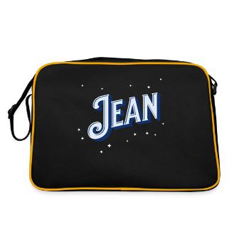 Jean names personalized - Retro Bag - black/gold - Back
