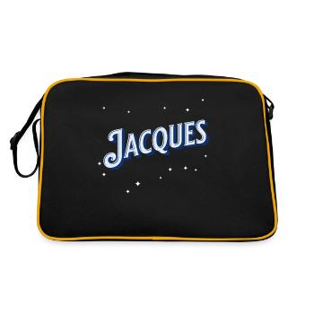 Nom Jacques personnalisé - Sac Retro - noir/or - Dos