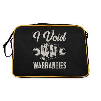 I Void Warranties Car Mechanic Truck Mechatronics Engineer - Retro Bag - black/gold - Back