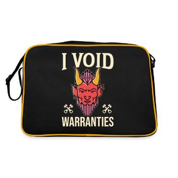I Void Warranties Car Mechanic Truck Mechatronics Engineer - Retro Bag - black/gold - Back
